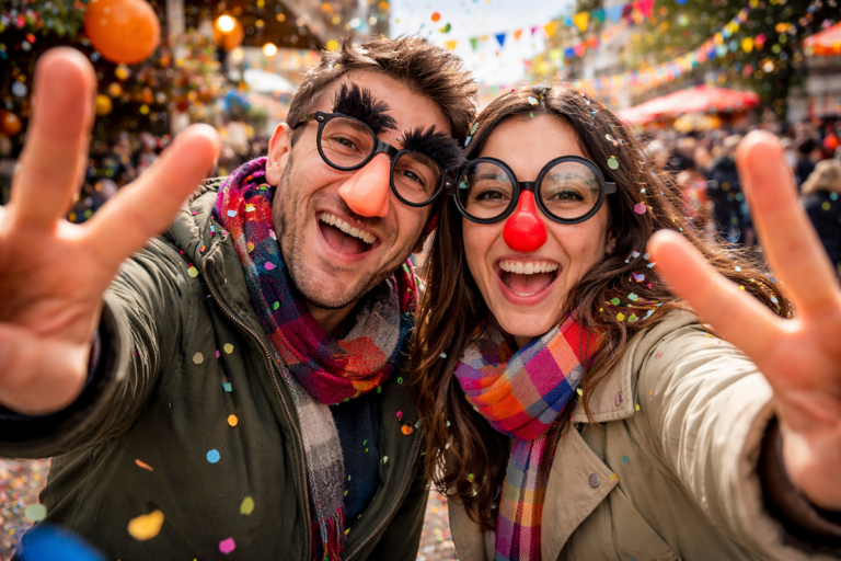 Flirten an Karneval